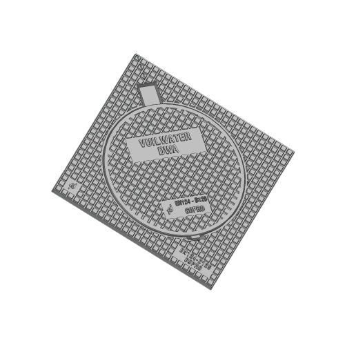 GY deksel Ø315MM, Dicht, B125, Vuil water, 390 x 390mm