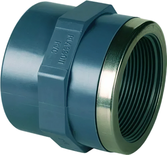 HD Schroefbus 63mm x 2" Mof x Bi.dr. met verstevigingsring