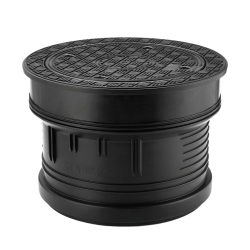 Karmat® putdeksel rond 400 manchetmof dicht rooster