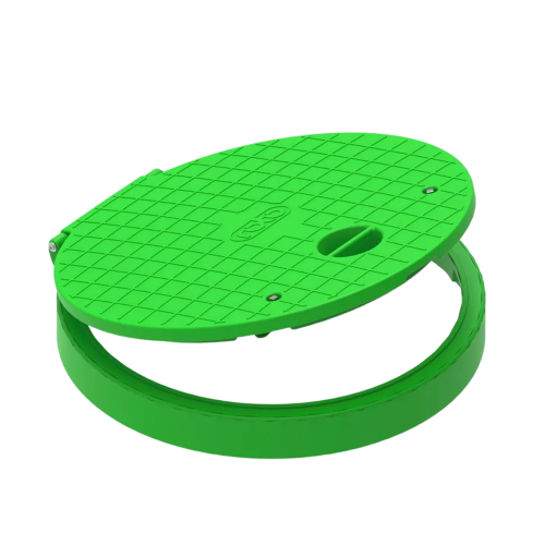 MW los deksel, groen, Ø855 x 130, t.b.v. pompput, Type H8
