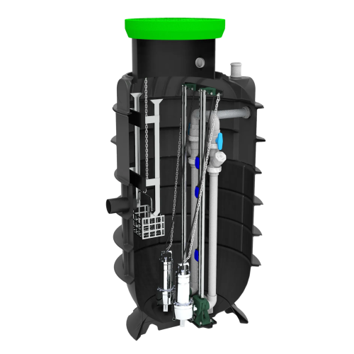 MW pompput, 2x DAB Feka VS 1000, Ø1000 x 2500