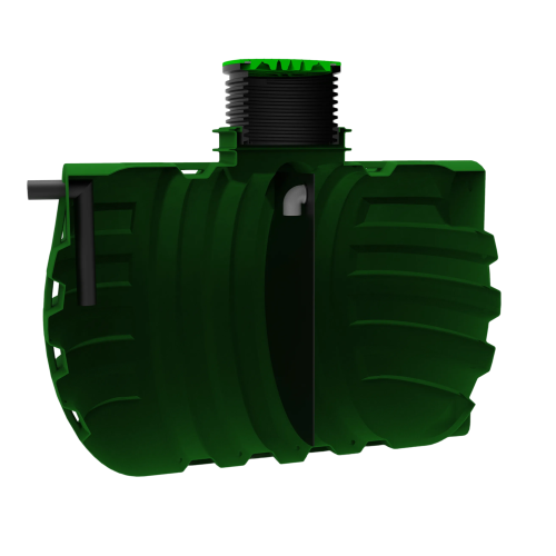 MW Septictank polyetheen, 2- kamersysteem 6000 liter