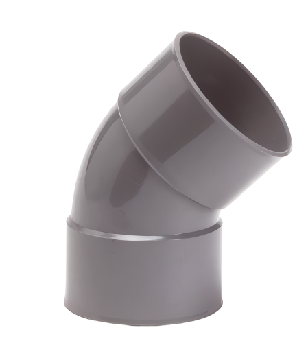 Pipelife lijm bocht 45gr 125mm m/m komo