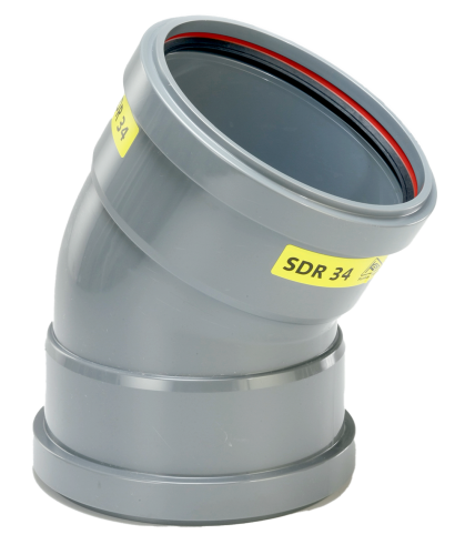 PVC Bocht 30° 110 SN8 M/M