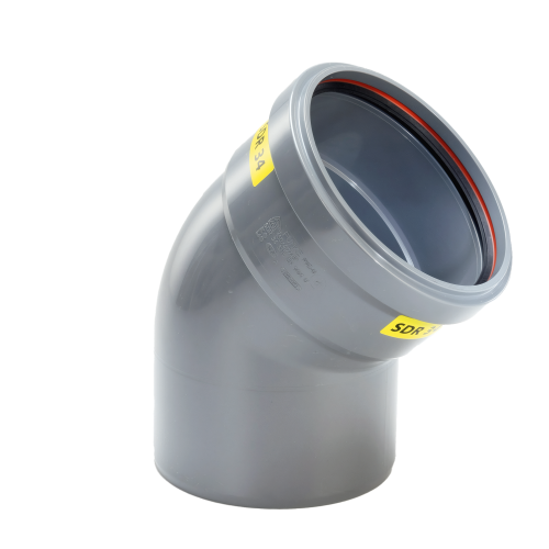 PVC Bocht 45° 400 SN4 M/S