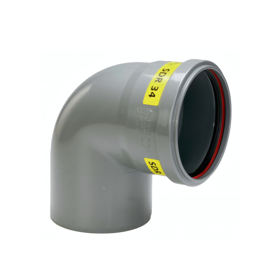 PVC Bocht 90° 315 SN4 M/S