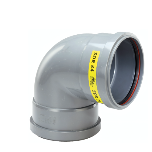 PVC Bocht 90° 500 SN4 M/M