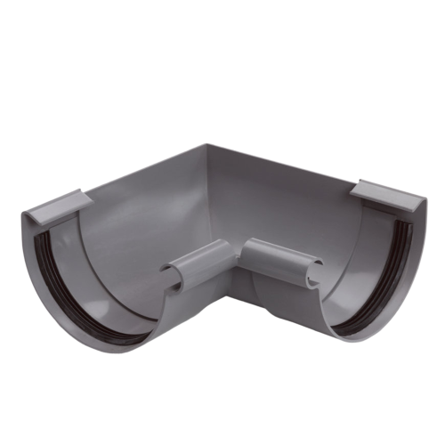 S-lon Klem binnenhoekstuk voor mastgoot 150mm, grijs