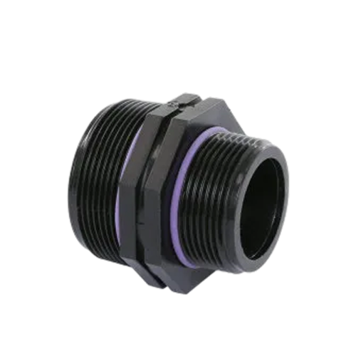 Self-Seal PP dubbele verloopnippel 1 1/2" x 2"