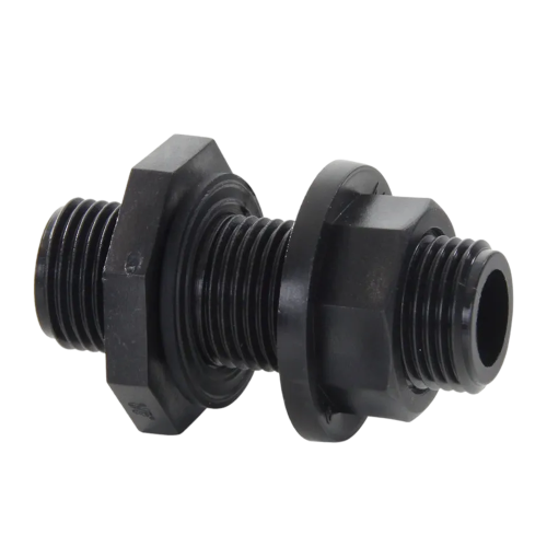 Tankdoorvoer 3/4", PP, 2x bu.dr.