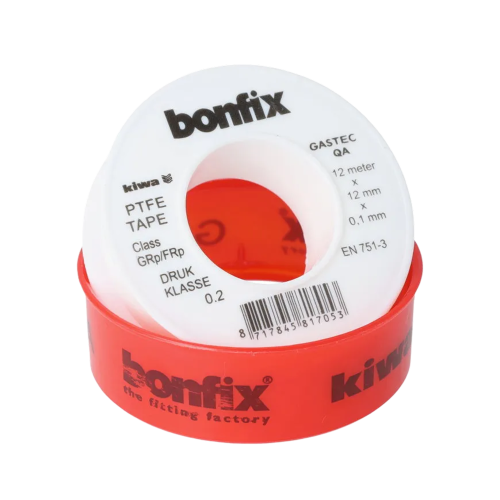 Teflon tape KIWA/GASTEC 12mm x 0,10 x 12m