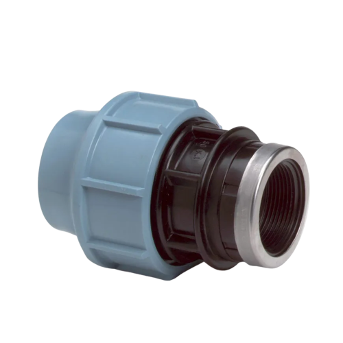 Unidelta PP schroefbus met verst. ring, 90 x 4''