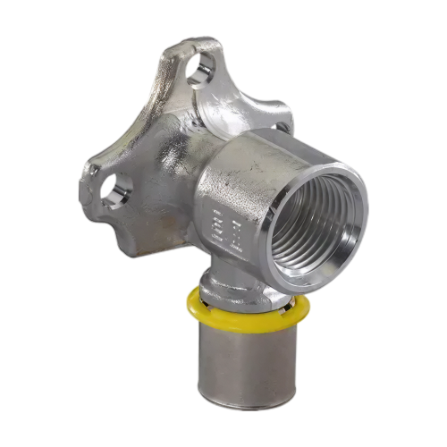 Uponor MLC gas Press MLC muurplaat 25mmx3/4"bi m. flens