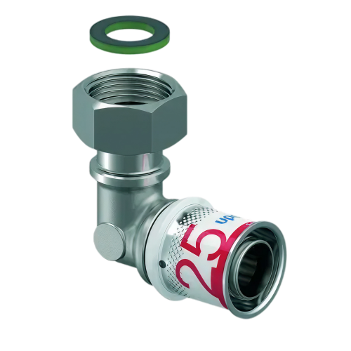 Uponor S-Press Plus pers knie + wartel bi.dr. 25 x 3/4"