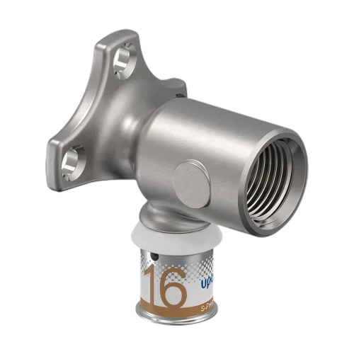 Uponor S-Press Plus pers muurplaat lange flens 16 x 1/2"