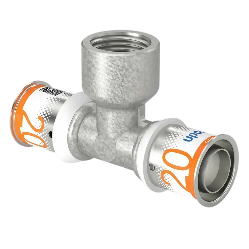 Uponor S-Press Plus pers T-stuk bi.dr. 20x1/2"x20mm