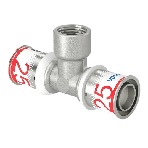 Uponor S-Press Plus pers T-stuk bi.dr. 25x1/2"x25mm