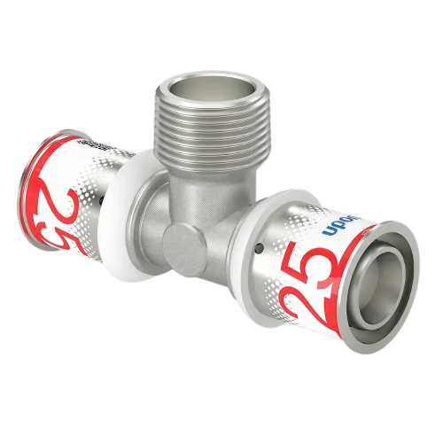 Uponor S-Press Plus pers T-stuk bu.dr. 25x3/4"x25mm