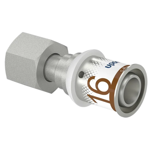 Uponor S-Press Plus schroefkoppeling 16mmx3/8" m.wartel bi.d