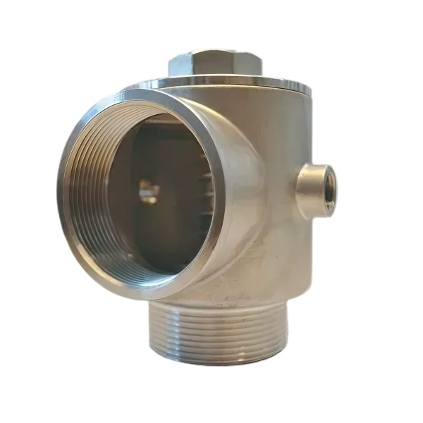 5-weg T-stuk + klep 1"bu.dr. x 2 x 1" - 2 x 1/4" bi.dr.