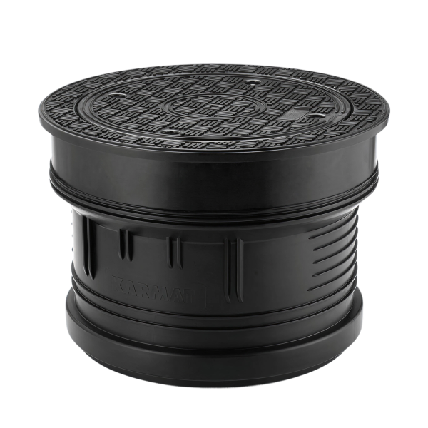Karmat® putdeksel rond 400 manchetmof dicht rooster
