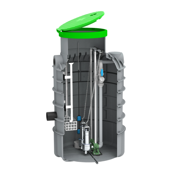 MW pompput, 2x DAB Feka VS 1200, Ø1300 x 2300