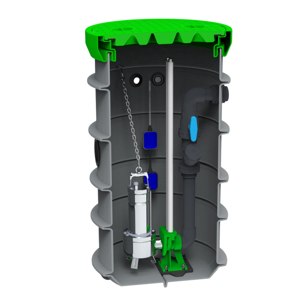 MW pompput, DAB Feka VS 750, Ø600 x 1200