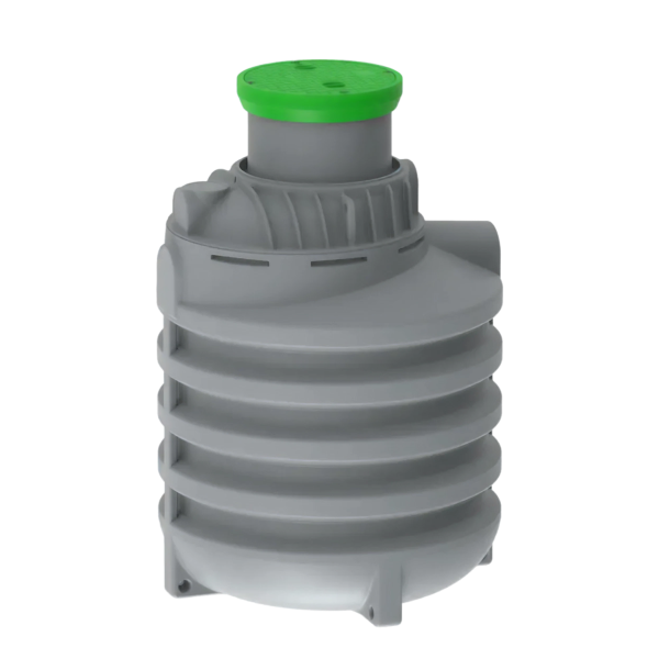 MW Regenwatertank verticaal, 2350 L, Ø1500 x 2250 mm