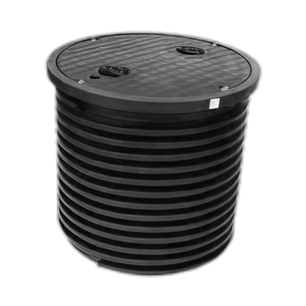 MW Schacht + Zwarte PE deksel DN600 H=500mm, Type TS6x5