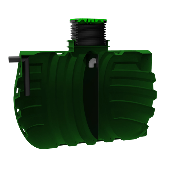 MW Septictank polyetheen, 2- kamersysteem 6000 liter