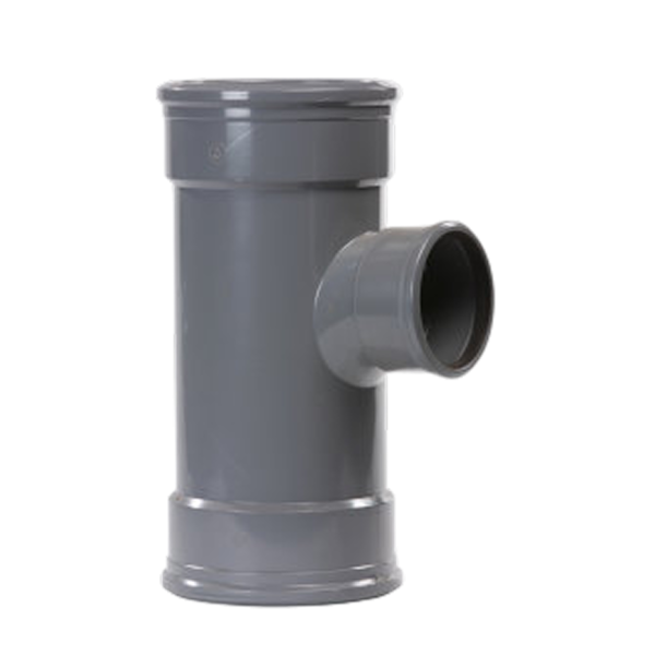 Pipelife pvc t-stuk m/m 125-110 90° sn4 gr