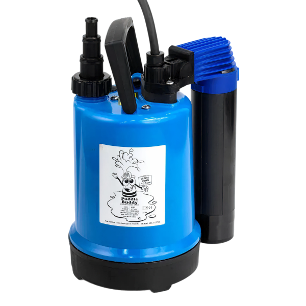 Puddle buddy dompelpomp, vlakzuig, staaf-vlotter, 230V