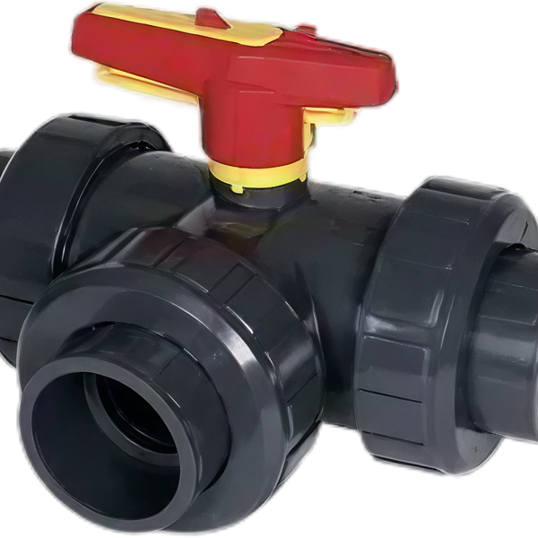 PVC 3-weg Kogelkraan 32mm T-boring