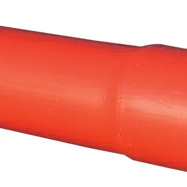 PVC kabelbeschermingsbuis 75 x 2,2 mm, Rood, L= 6 m + L-mof