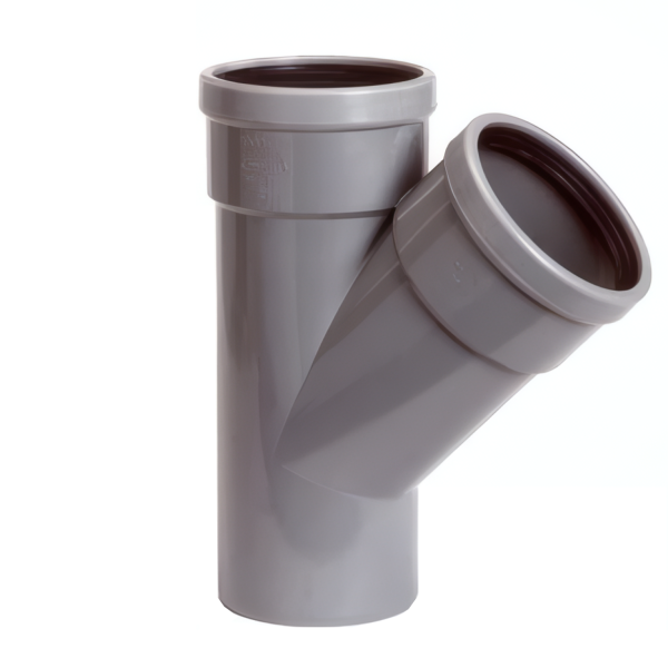 PVC T-stuk 45° 160 SN8 2M/1S