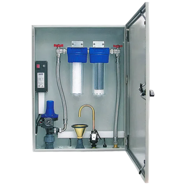 Regenwaterpompunit, type ERCU Silent, onderaansluiting