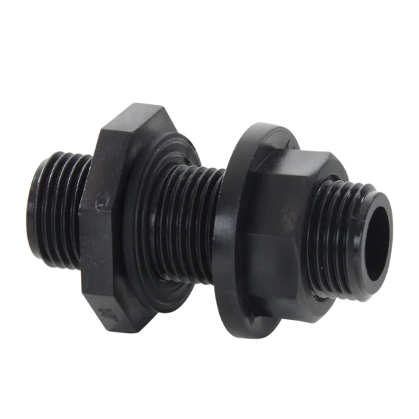 Tankdoorvoer 3/4", PP, 2x bu.dr.