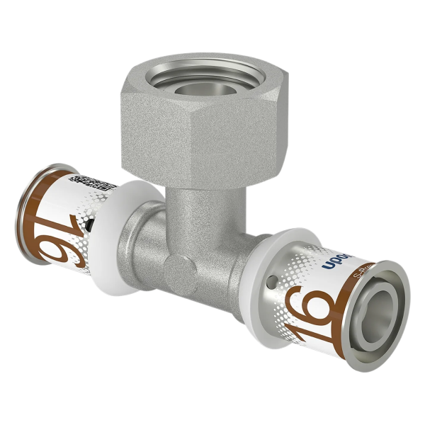 Uponor S-Press Plus Aqua pers SK-T-stuk Geberit 16x1/2"bix16