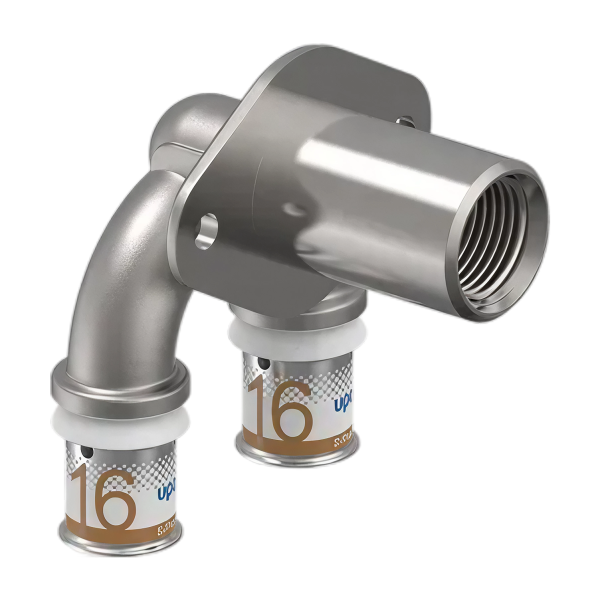 Uponor S-Press Plus Aqua pers U-wanddoorvoer haaks 16mmx1/2"