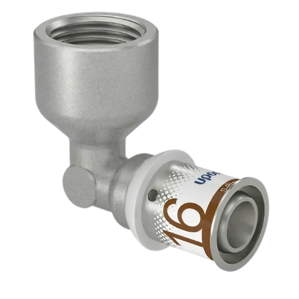Uponor S-Press Plus pers knie 90° bi.dr. 16mm x 1/2"