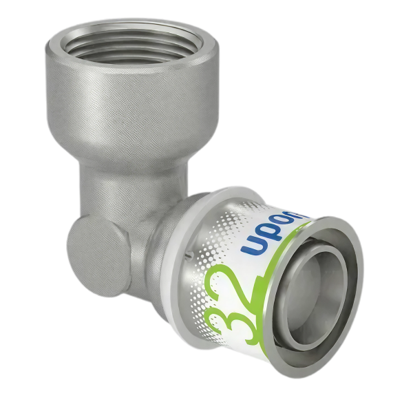 Uponor S-Press Plus pers knie 90° bi.dr. 32mm x 1"