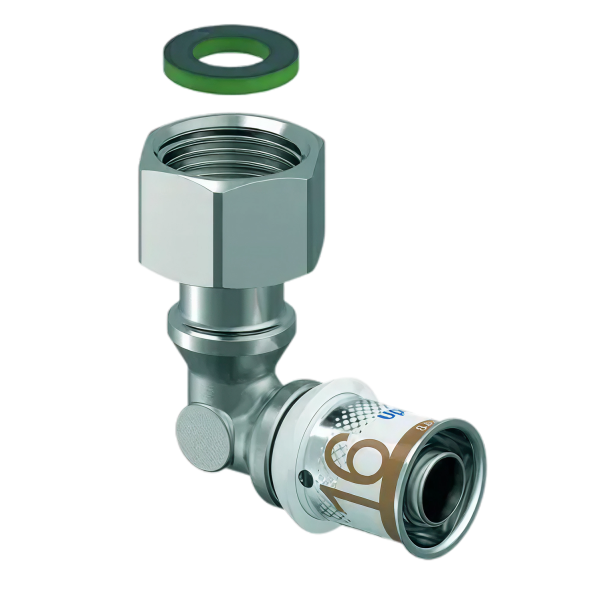 Uponor S-Press Plus pers knie + wartel bi.dr. 16 x 1/2"