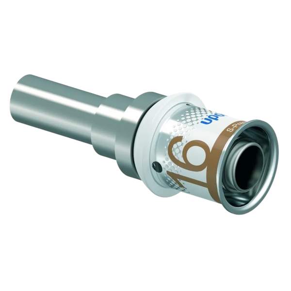 Uponor S-Press Plus pers koppeling overgang 16MLCx12mm CU/RV
