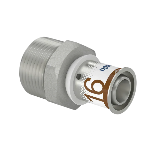 Uponor S-Press Plus pers puntstuk 16mm x 3/4"bu