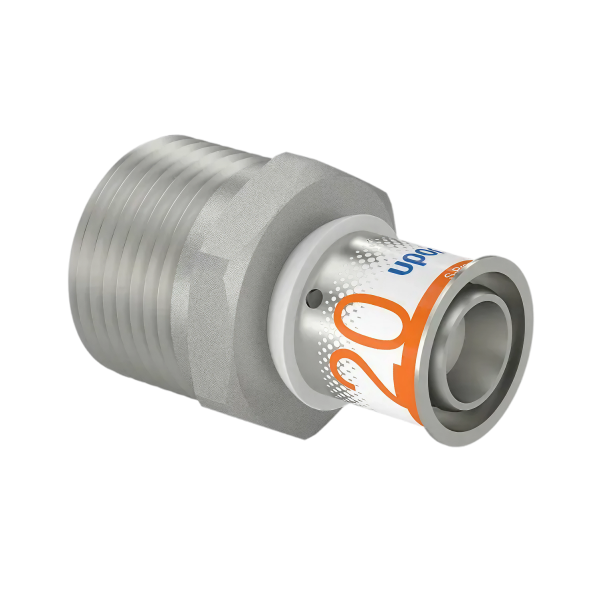Uponor S-Press Plus pers puntstuk 20mm x 1"bu