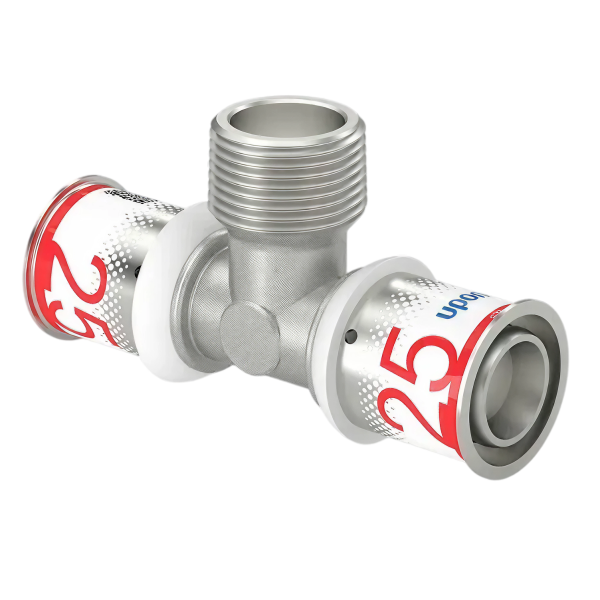 Uponor S-Press Plus pers T-stuk bu.dr. 25x3/4"x25mm