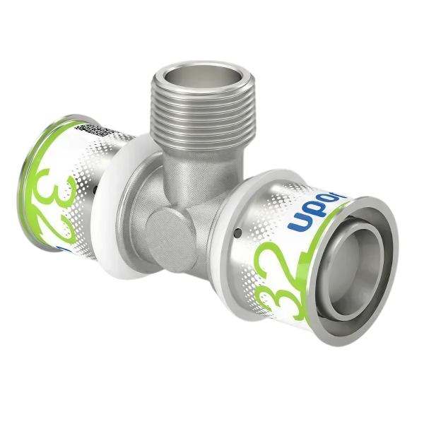 Uponor S-Press Plus pers T-stuk bu.dr. 32x3/4"x32mm