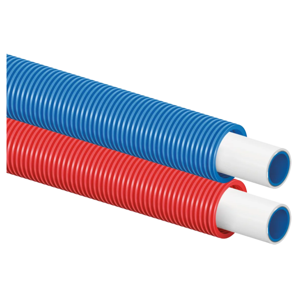Uponor Uni Pipe PLUS wit in mantelbuis 25x2,5 - 40/32 blauw 50m