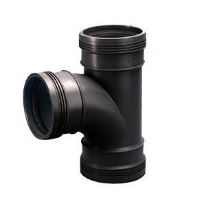 Wavin Wafix PP Stroom T-Stuk 88° ZW 110x75 3xM